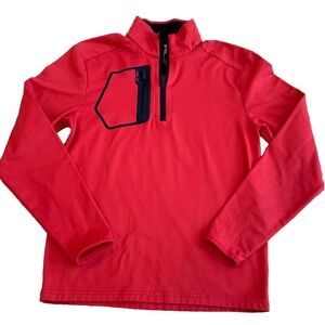 RLX Ralph Lauren Women's 1/4 Zip Fleece-Lined Top; Hot Pink Size XS